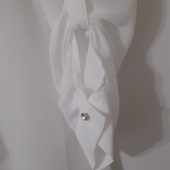 JENNIFER LOPEZ, Blouse side M, long sleeves, transparent blouse. - Picture 4 of 7